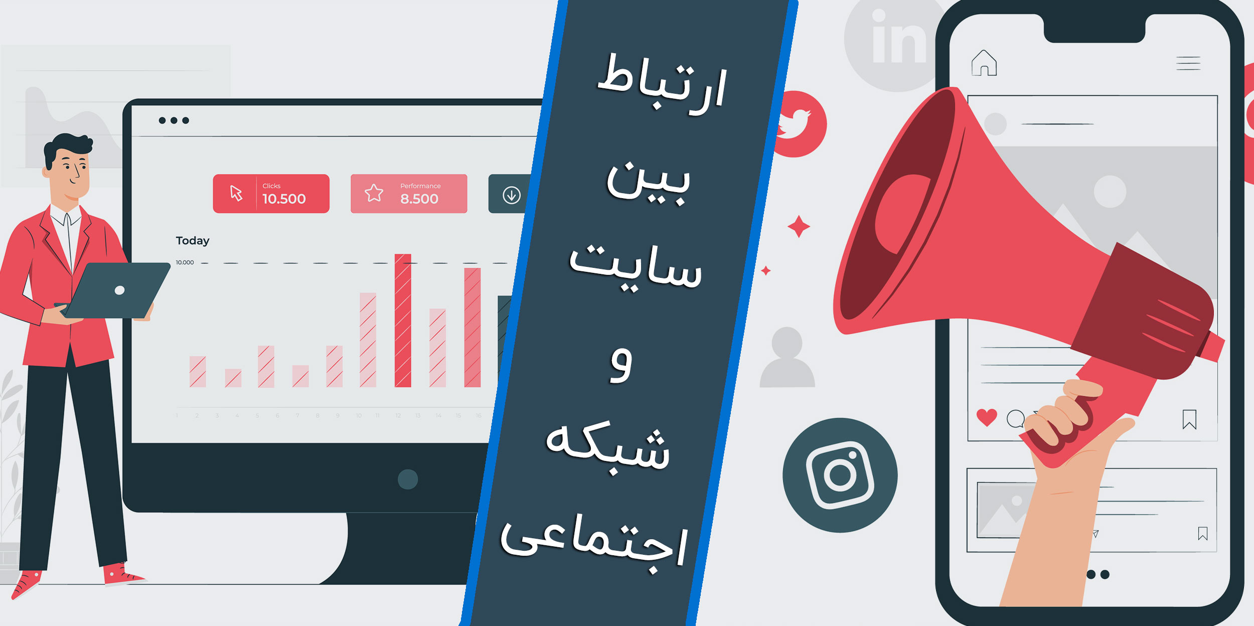 ارتباط سایت و شبکه اجتماعی