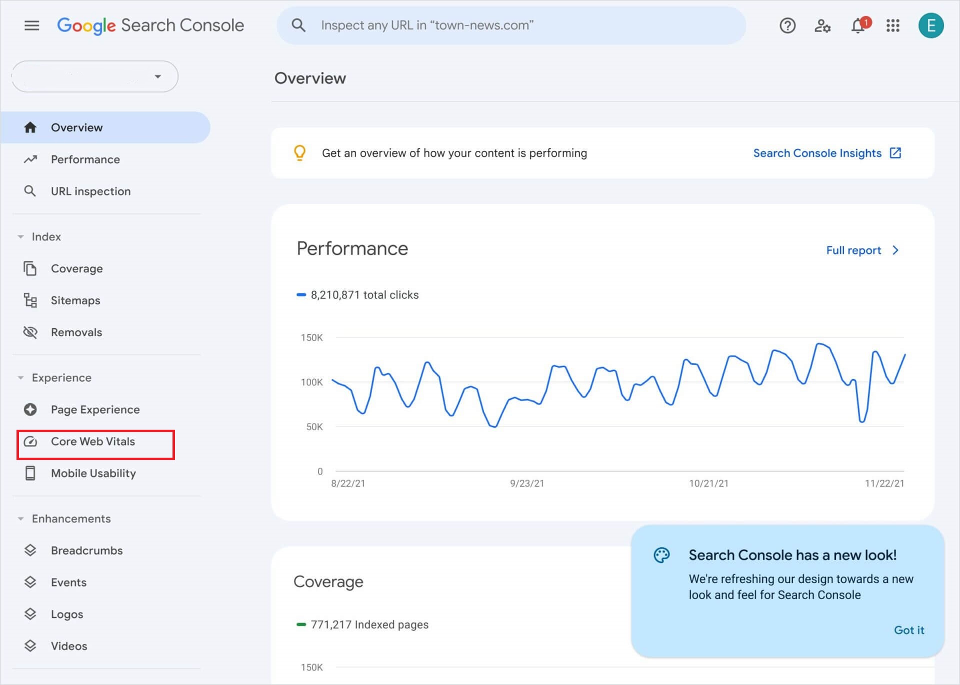 google search console